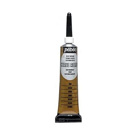 Konturówka do szkła/ceramiki Pebeo Cerne Relief 20ml, Złota/Gold